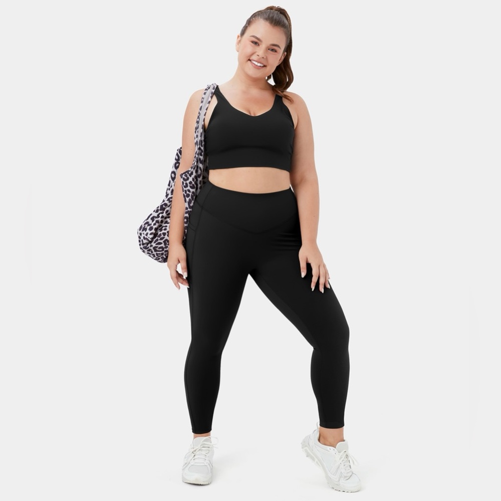 *2 Pairs* HALARA SoCinched High Waisted Tummy Control 1X black